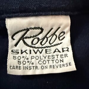⚡ Vintage Robbe Skiwear Navy 1/4 Zip Pullover Men’s Large (Fits XL) USA Made